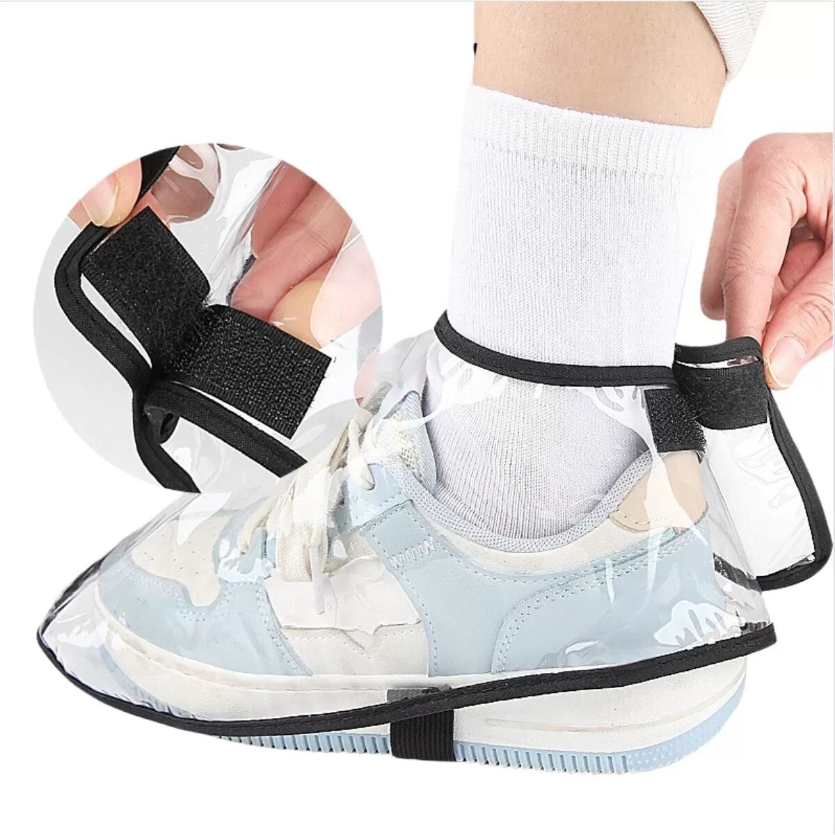 INF Wasserdichte PVC-Schuhüberzieher für Friseure und den allgemeinen Gebrauch L