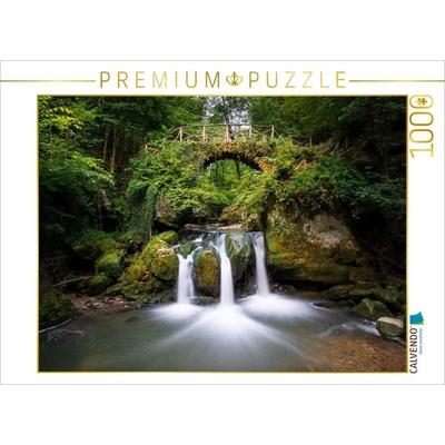 CALVENDO Puzzle Idyllischer Schiessentümpel im Müllerthal | 1000 Teile Lege-Größe 64x48cm Foto-Puzzle für glückliche Stunden