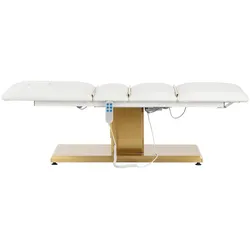 Physa, Massageliege + Massagestuhl, Elektrische Kosmetikliege 150 kg Weiss/Golden Behandlungsliege Kosmetikstuhl