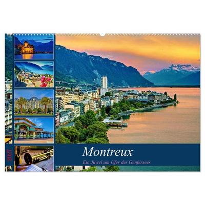 Montreux - ein Juwel am Ufer des Genfersees (Wandkalender 2027 DIN A2 quer), CALVENDO Monatskalender