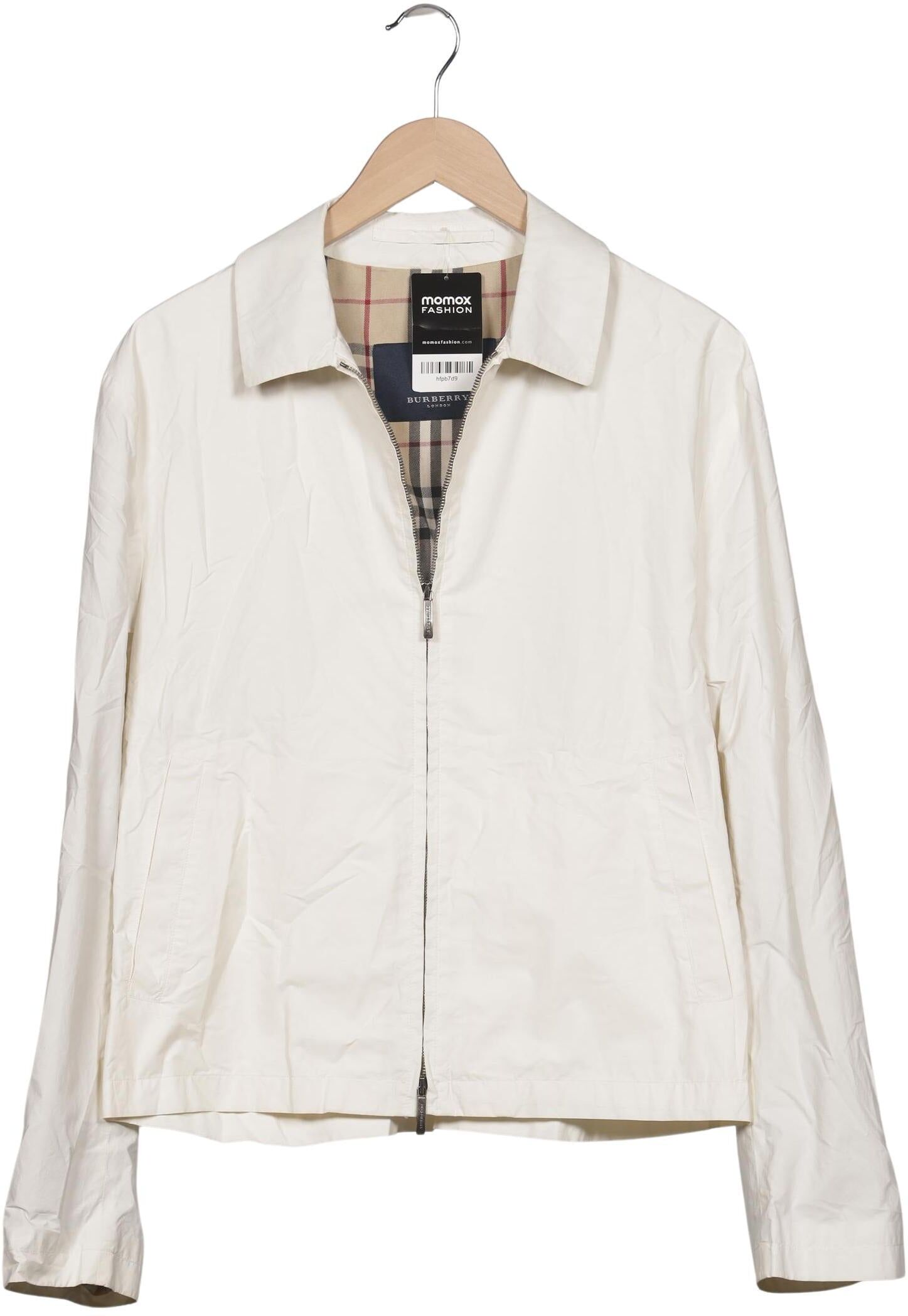 Burberry Herren Jacke, Cremeweiß, Gr. XL, Baumwolle - Second Hand