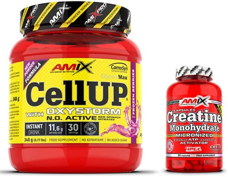 Amix Nutrition Pack Oferta Cellup Oxystorm 348g + Creatina 30 Caps Pirulito