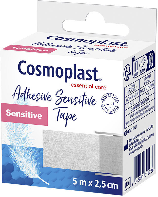 Cosmoplast esparadrapo sensitive 5m x 2,5 cm