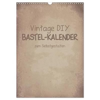 Vintage DIY Bastel-Kalender -Hochformat- (Wandkalender 2027 DIN A3 hoch), CALVENDO Monatskalender