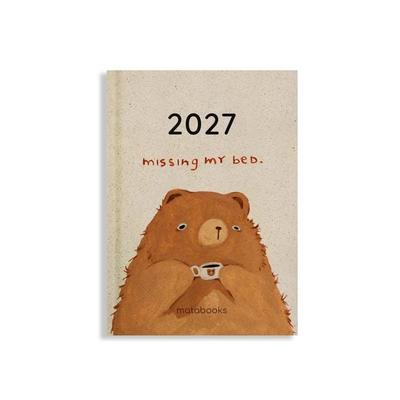 matabooks – A6 Kalender Samaya 2027 Farbe: Mocha Brown (DE/EN)