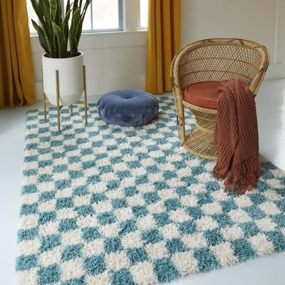 Balta Rugs Mackie Checkered Shag Area Rug