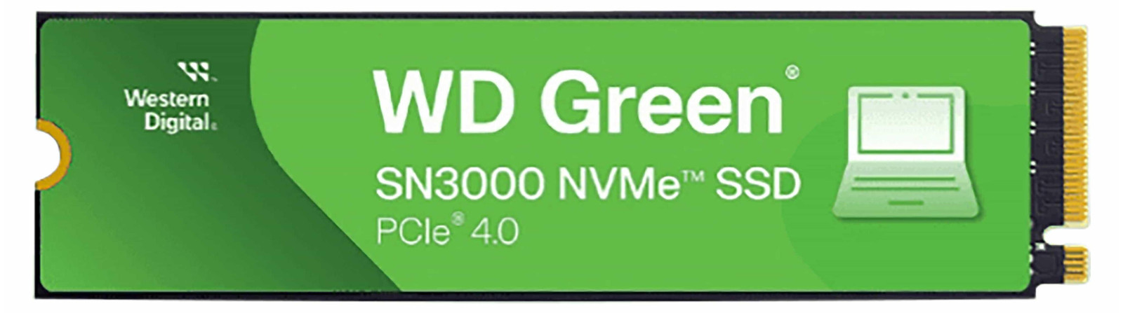 Western Digital WD Green SN3000 WDS500G4G0E-00CPS0 SSD - 500 GB - Interne schijf - M.2 2280 - PCIe 4.0 x4 (NVMe)