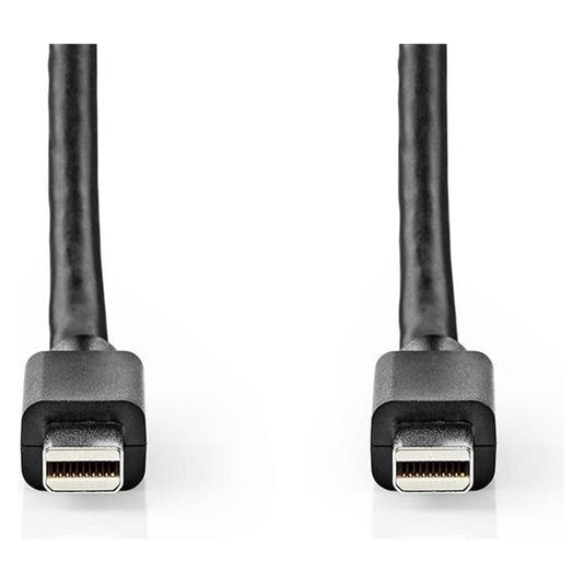 Nedis Mini DisplayPort Cable DisplayPort 1.4 Mini DisplayPort Male Mini DisplayPort Male 48 Gbps Nic (2 m) (CCGB37504BK20)