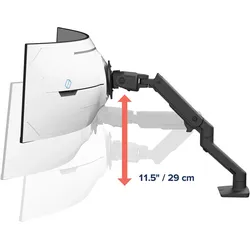 Ergotron Hx (Tisch, 57", 17 kg), Monitor Halterung, Schwarz