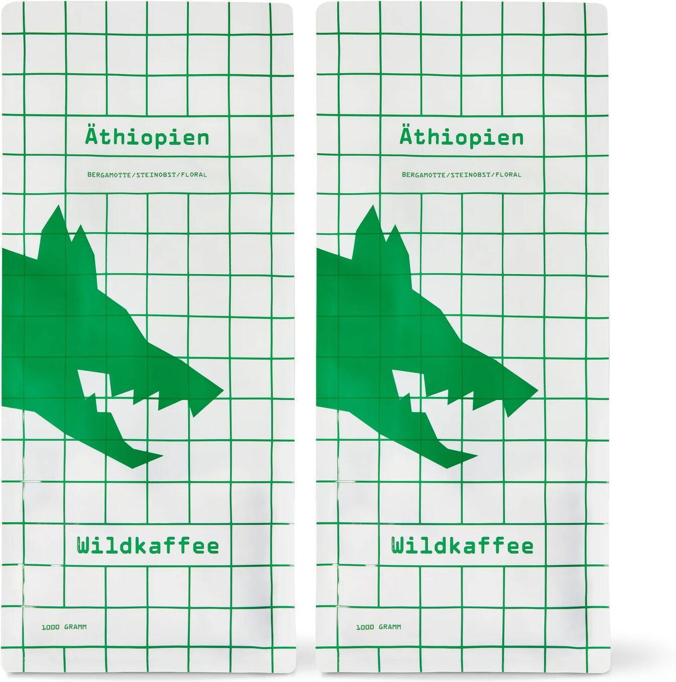 Wildkaffee - Äthiopien West Arsi Omni-Roast - 2x 1 kg Ganze Bohne - Intensität: 3/6