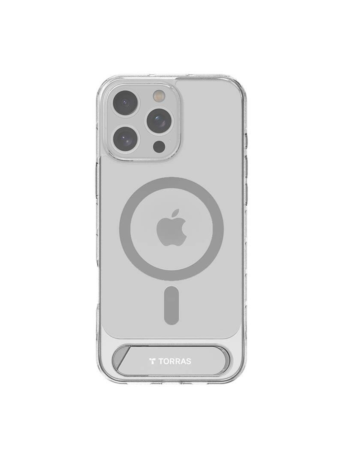 Torras Pstand Series Case for iPhone 16 Pro (Transparent)