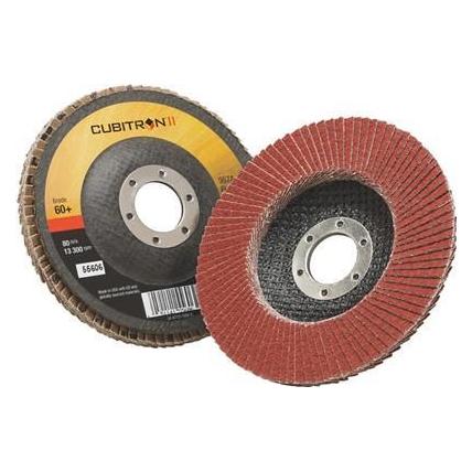 3M 3MTM CubitronTM II Flaprondel 967A, P60, Skrå, 125 mm, 10 stk/krt, PN65055 - (10 stk.) (60) (7100011144)