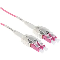 ACT RL8415 Glasfaserkabel 15 m LSZH OM4 LC Violett (15 m), Netzwerkkabel
