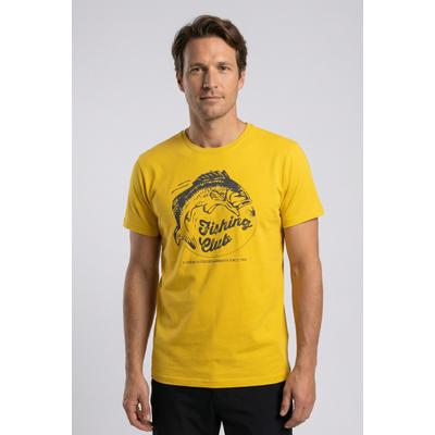 T-Shirt ICEPEAK "MILLINGTON", Herren, Gr. L, gelb, Obermaterial: 100% Baumwolle, Shirts T-Shirt, Print T-Shirt, aus Baumwolle