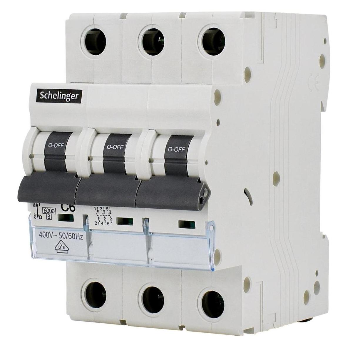 Bemko Wyłącznik nadprądowy 3P B 20A 6kA AC SCHELINGER A02-G8-3P-B20 (SCHELINGER)