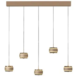 Neuhaus PURE LED-Pendelleuchte Falling Rings Metall Braun Bronze
