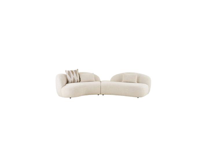 3-Sitzer Design Sofa „Amati“ Sand Nordic Living