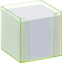 folia Zettelbox transparent grün