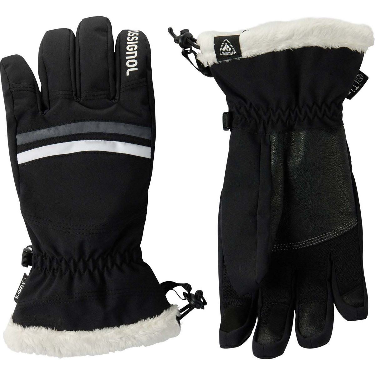 Rossignol W Piste Ski Gloves R-shell DRY black (200) XL RLPWG03 2000XL