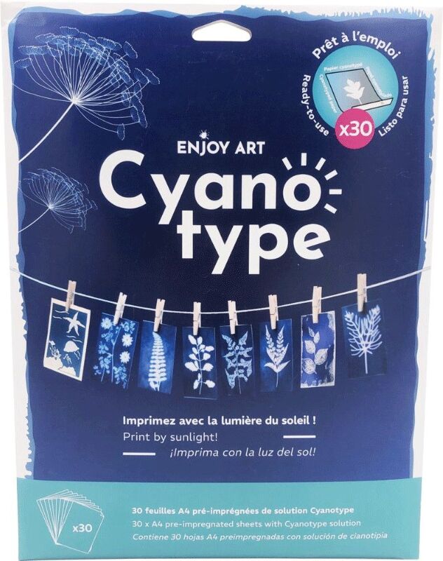 Enjoy Art 30 Feuilles Cyanotype A4