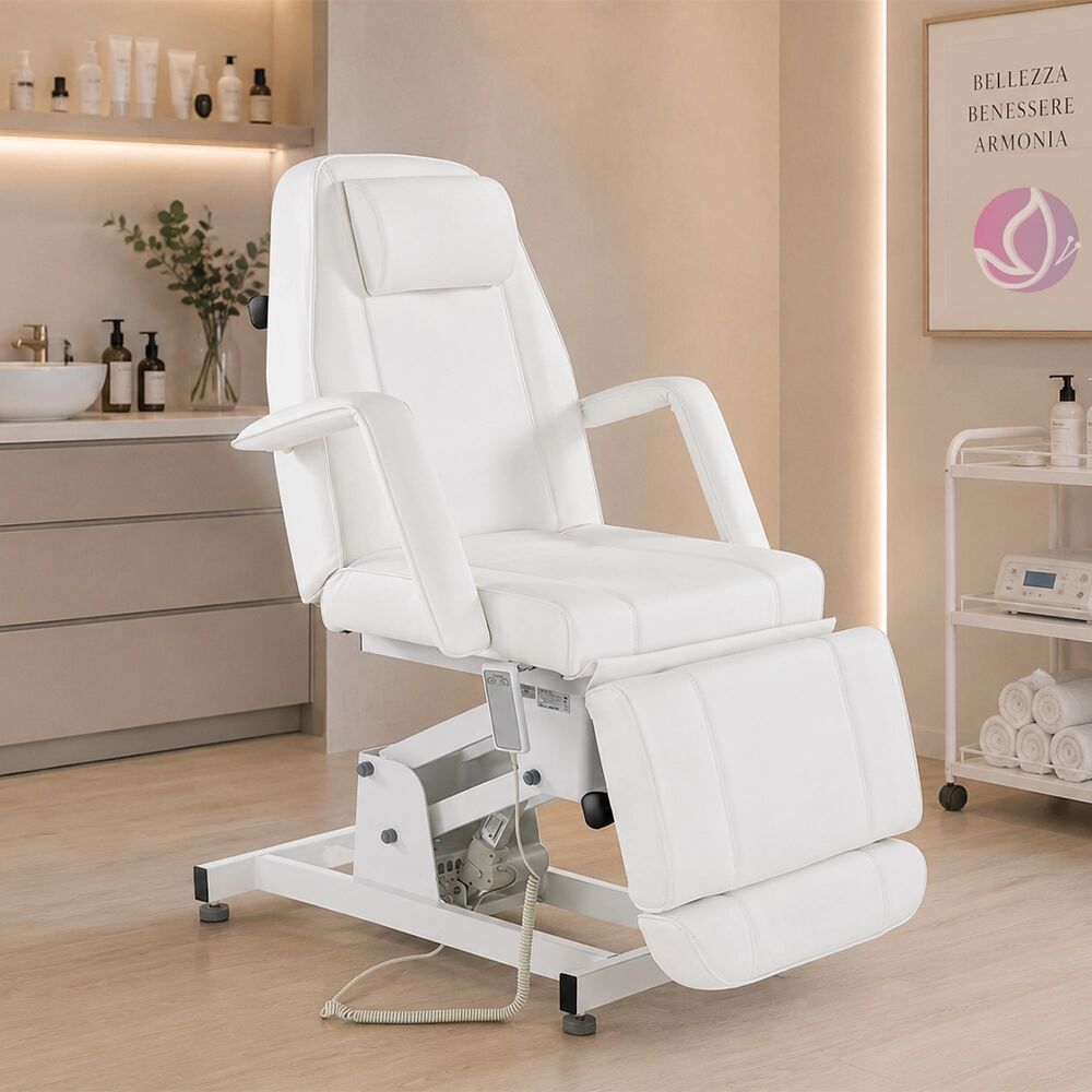Xanitalia Poltrona Lettino Elettrico per Estetista e Centro Estetico 1 Motore 2 Snodi Teckno Studio Bed XaniPro