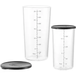 ESGE Glas zu Zauberstab, Zubehör Mixen + Schneiden, Schwarz, Transparent