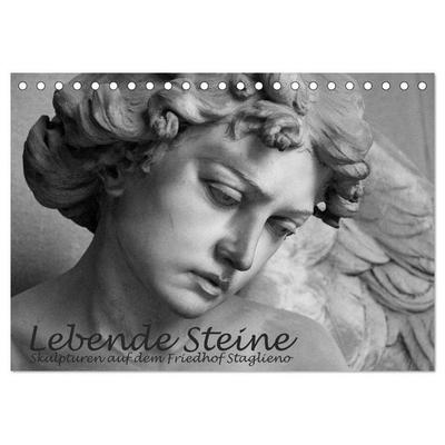 Lebende Steine - Skulpturen auf dem Friedhof Staglieno (Tischkalender 2026 DIN A5 quer), CALVENDO Monatskalender
