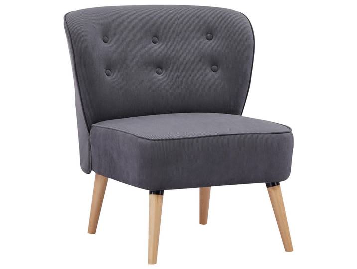 Livetastic Sessel, Grau, Holz, Kiefer, vollmassiv, 75x82x80 cm, Bsci, Wohnzimmer, Sessel, Polstersessel
