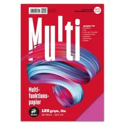 Kopierpapier, A4, 120g/m2, 35 Blatt, lila