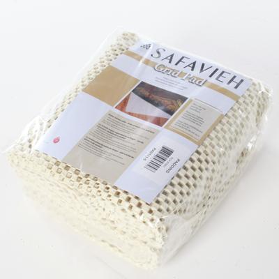 SAFAVIEH Non Slip Anti Skid Grippy Stay in place Rug Pad Under Carpet, Stable on all Hard Floors - Box - Off-White