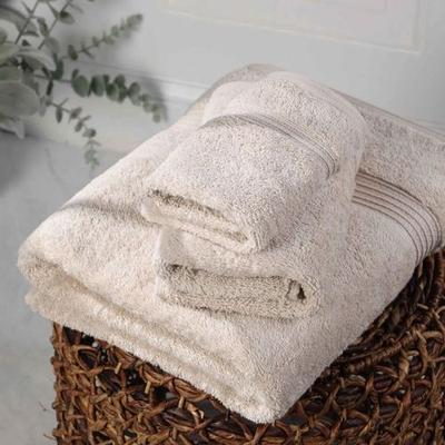 Home City, Inc.-Bath Heritage Bath Towel Set Bath Hand Wash, Bath Hand Wash, Stone