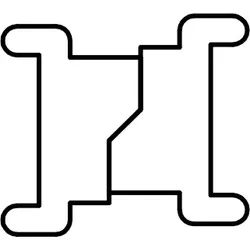 HSK Ersatzteile Magnetprofil für Klapptür 2-tlg., Höhe 2.010 mm, Set, E100052-2 E100052-2