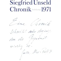 Chronik, Belletristik von Siegfried Unseld