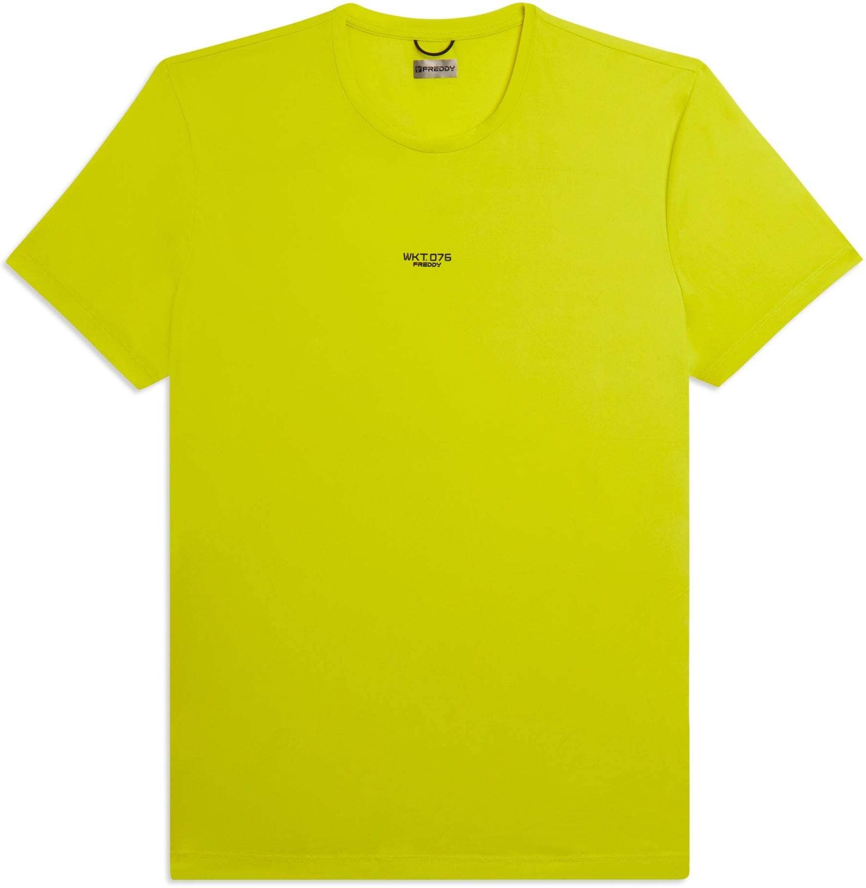 T-Shirt FREDDY "Shirt S26MSPT1", Herren, Gr. L, grün (sulphur spring), Obermaterial: 80% Polyamid PA. 20% Elasthan EL., Shirts T-Shirt sulphur spring L
