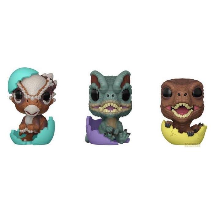 Funko Jurassic Park Pocket POP! Vinyl Figuren Easter Egg 3-Pack Dinos 4 cm (64634)