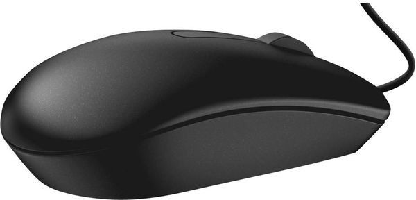Dell MS116 Wired Optical Mouse 1000 DPI USB - Black