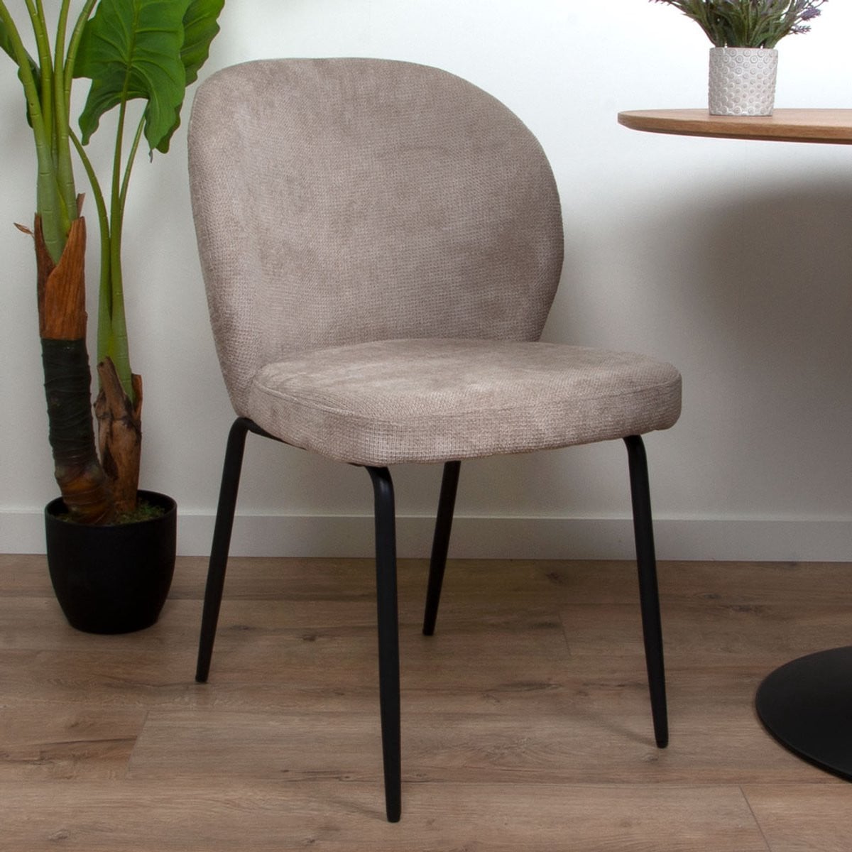 Milton & Oldbrook Arvika Eetkamerstoel Taupe