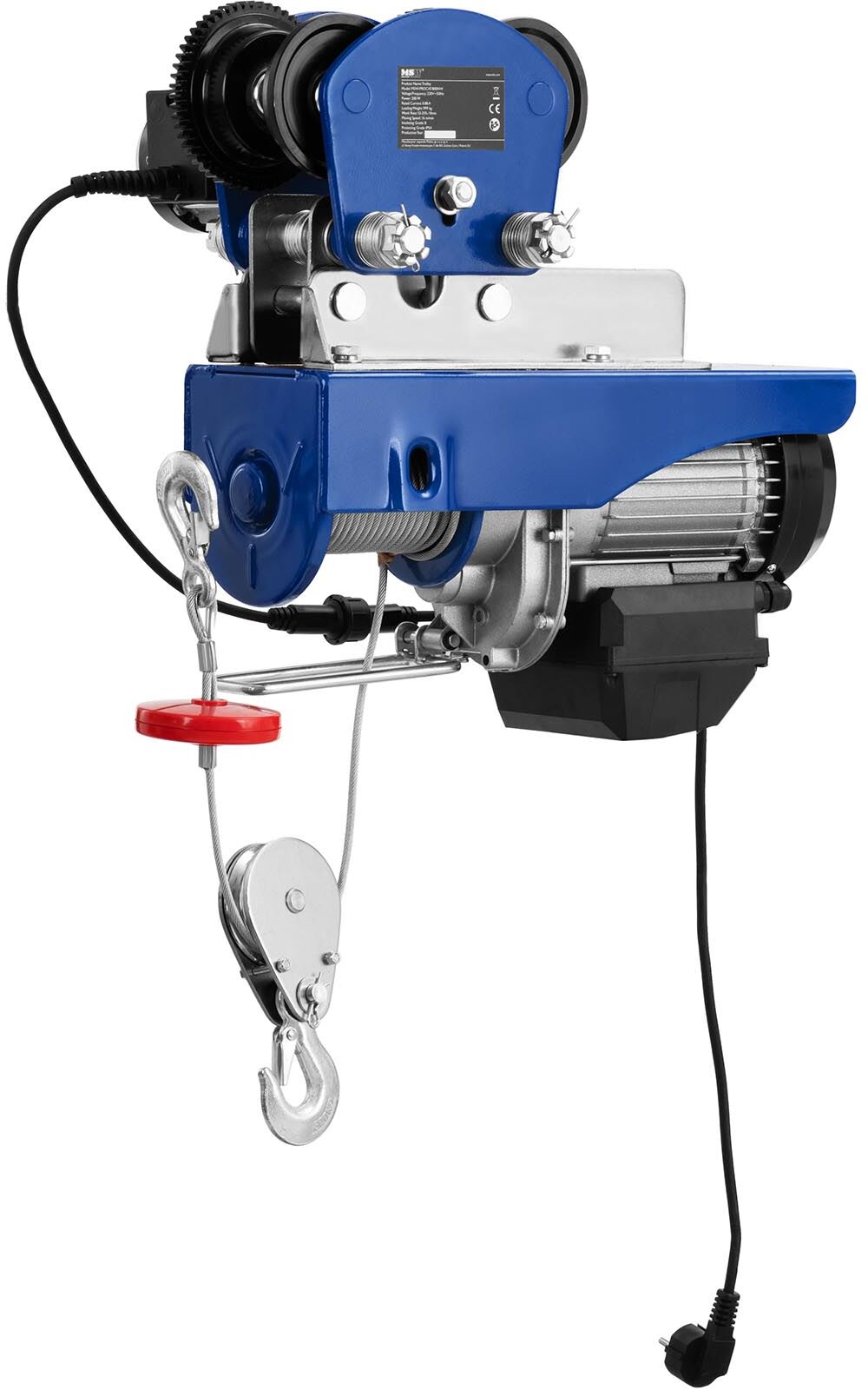 MSW Electric Trolley Hoist - 800 kg - remote control MSW-PROCAT-800NW