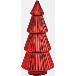 Tannenbaum aus Glas - H 38cm Rot