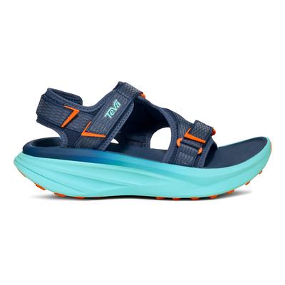 Sandale TEVA "AVENTRAIL R2T MEN", Herren, Gr. 45,5, blau (navy, blau radiance), Textil, Schuhe Sandale, für Trail Running geeignet