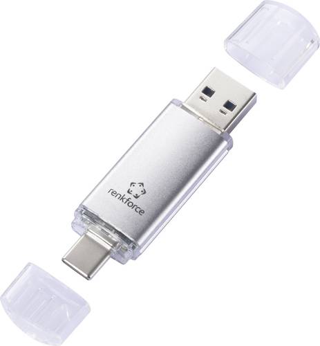 Renkforce RF-USBOS-220 USB-Stick 32GB Silber RF-6684362 USB-A, USB-C