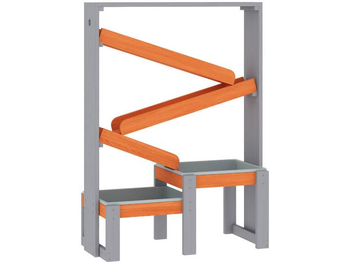 Aiyaplay Sand-Wasserspieltisch Tannenholz Kunststoff Grau, Holz, 34.5x105x75 cm, unisex, Freizeit & Co, Gartenspielzeug, Sandkästen