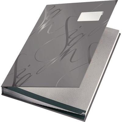 LEITZ Unterschriftsmappe Design 18 Fächer grau