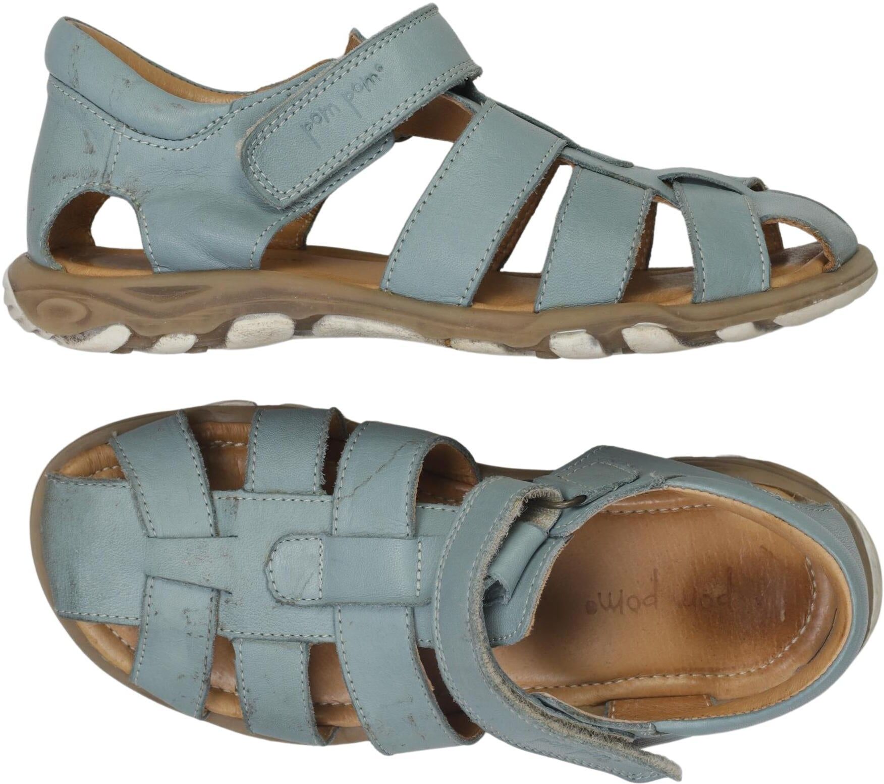 Pom Pom Jungen Kinderschuh, Hellblau, Gr. EU 33, Leder - Second Hand
