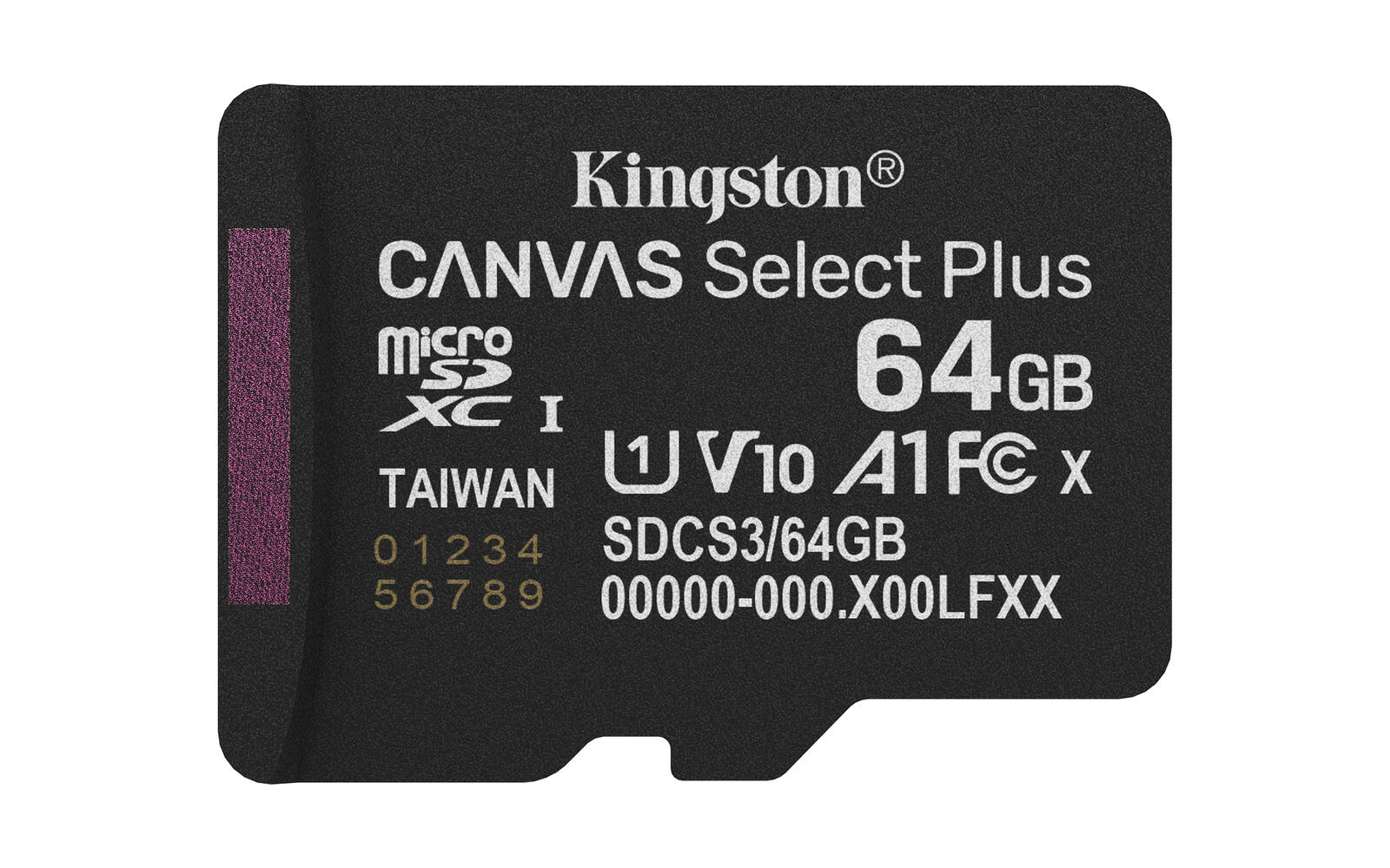 Kingston Canvas Select Plus - Flash-Speicherkarte - 64 GB SDCS3/64GBSP