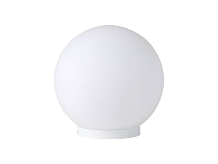 Eglo Lampe de chevet Rondo\, lampe de table à poser\, luminaire de salon en forme de boule\, verre opale mat blanc\, douille E27\, avec interrupteur