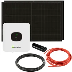 Balkonkraftwerk Growatt MIC 750 0,75kW mit 800W Solarpanel und Wifi-Stick