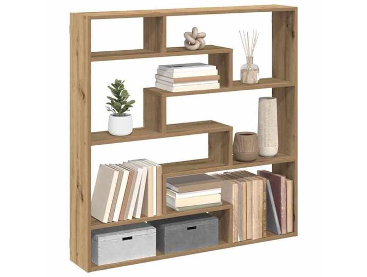Étagère cube murale 7 compartiments chêne artisanal 860030