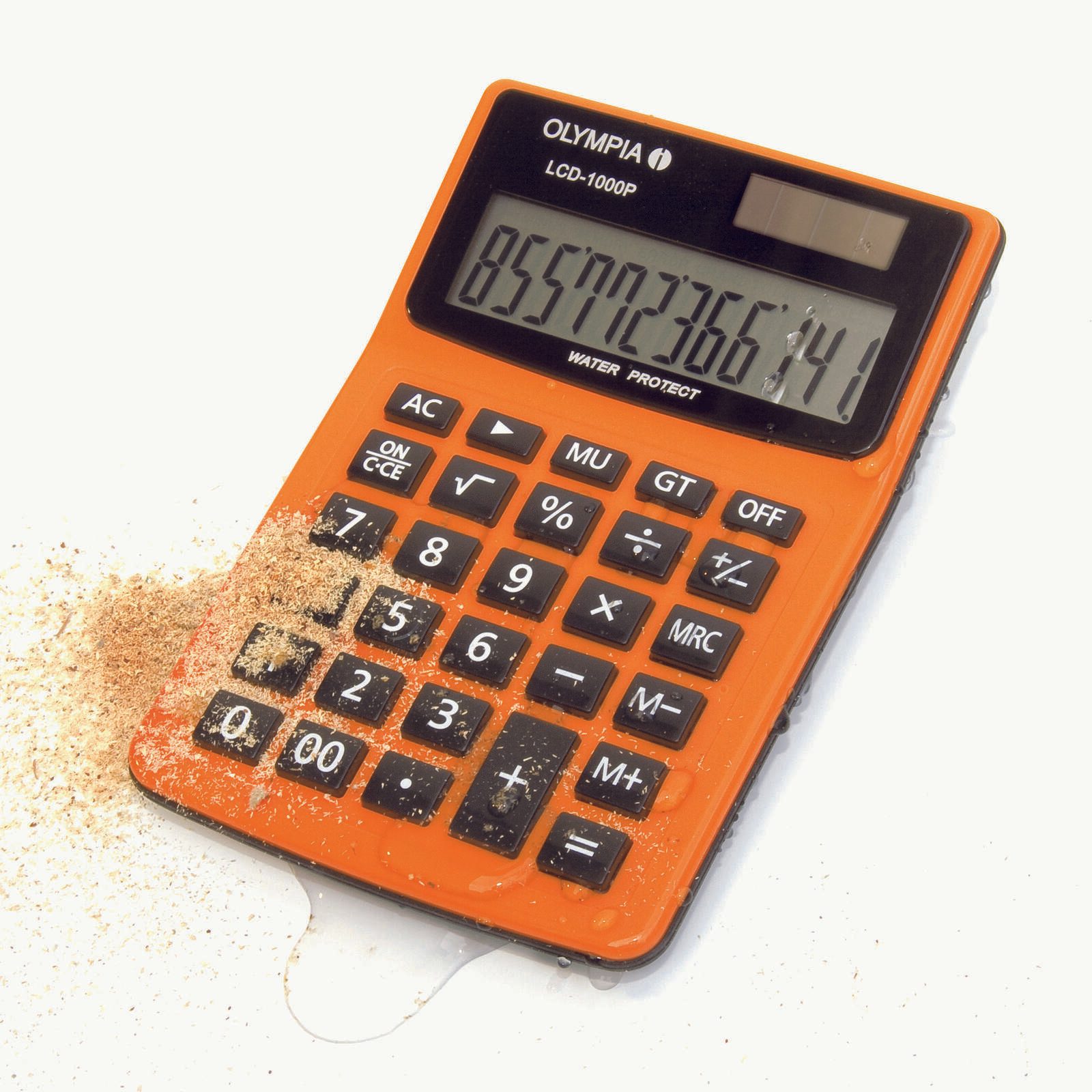 OLYMPIA Tischrechner LCD-1000P orange 4685