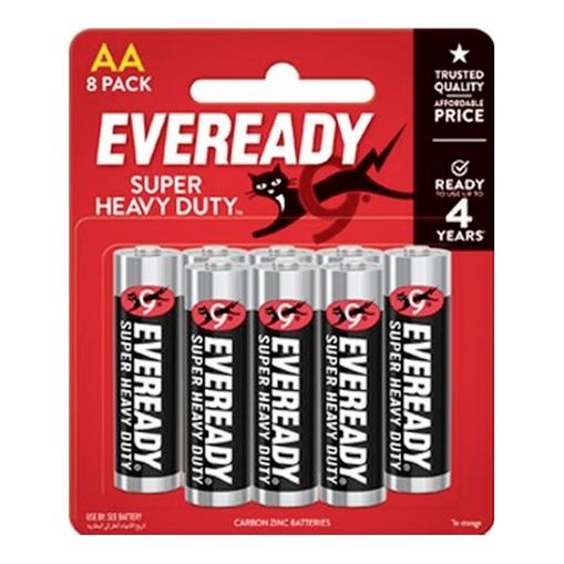 Energizer Eveready SHD Kohle-Zink Mignon (AA) Folienpack 8 Stück (8 Stk., AA) (622020)